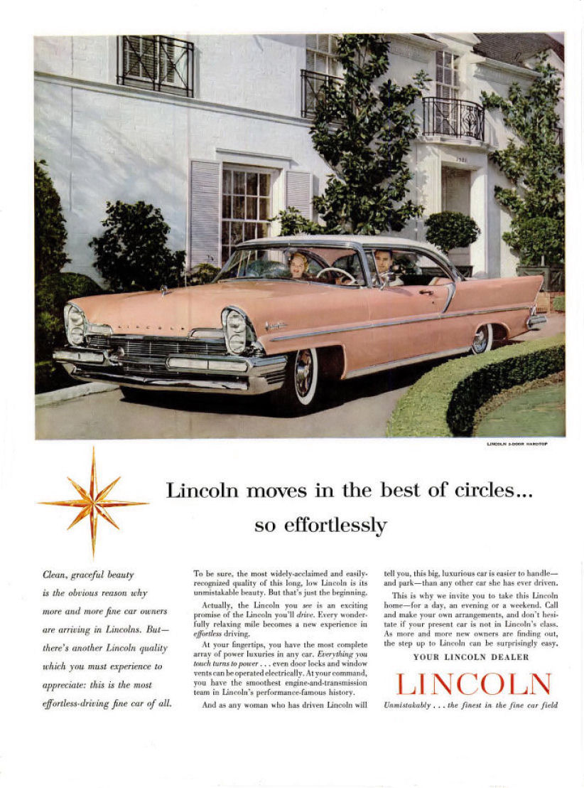 1957 Lincoln Auto Advertising